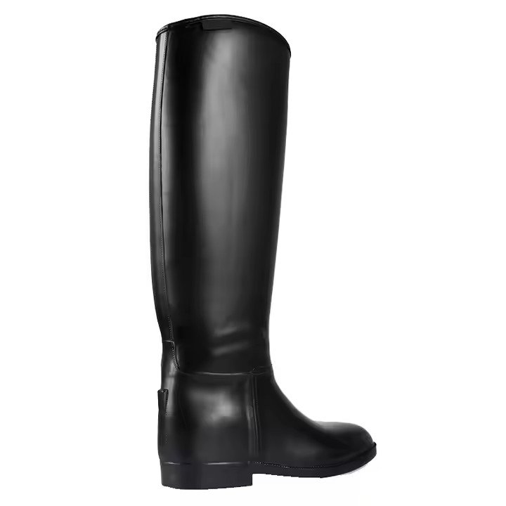 2024 Women's Waterproof PVC Knee-High Riding Boots Wholesale for All Seasons with EVA Insole for Adults