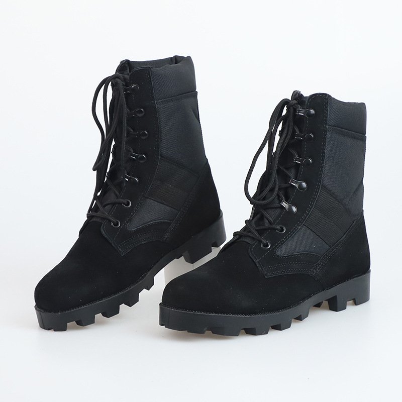 Cow Leather Combat Boots Tactical Boot Shoes Sale