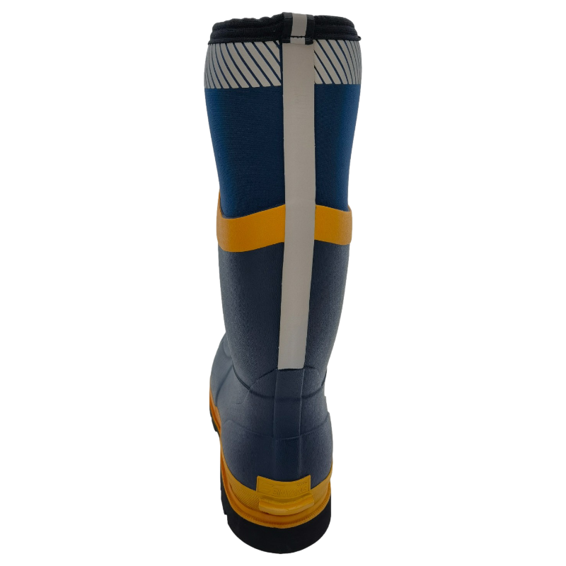 Custom Steel Toe Wellington Neoprene Rubber Safety Boots Firemen Firefighting Rubber Neoprene Rain Boots