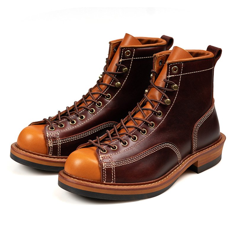 Goodyear Stitching Technology Boots Retro leather boots for men chelsea boots men
