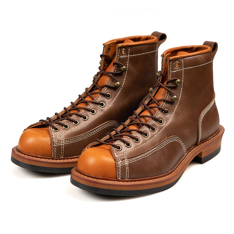 Goodyear Stitching Technology Boots Retro leather boots for men chelsea boots men
