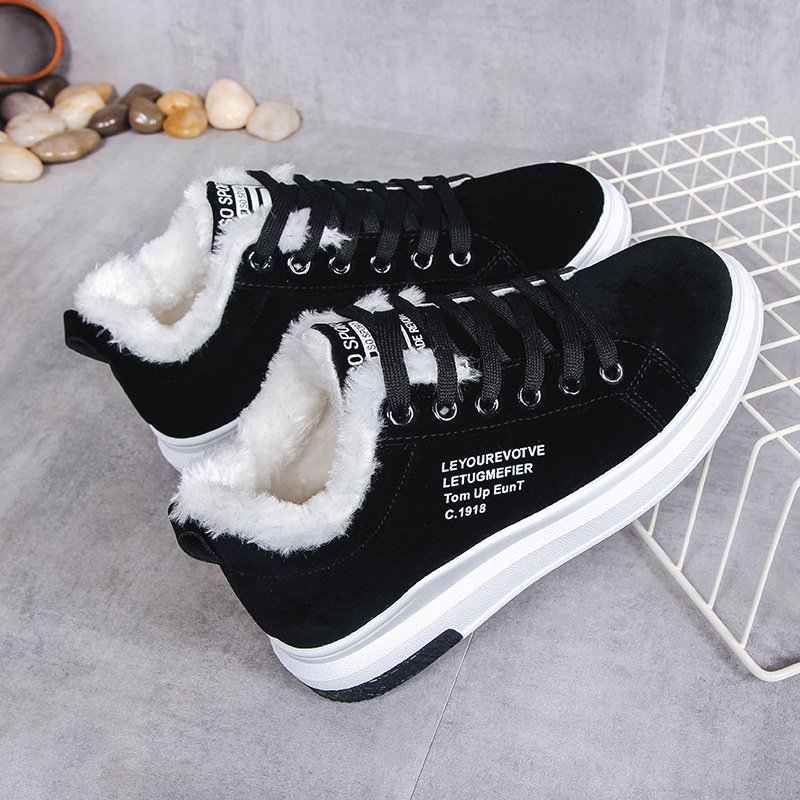 2022 winter new fashion casual warm snow boots cotton shoes women