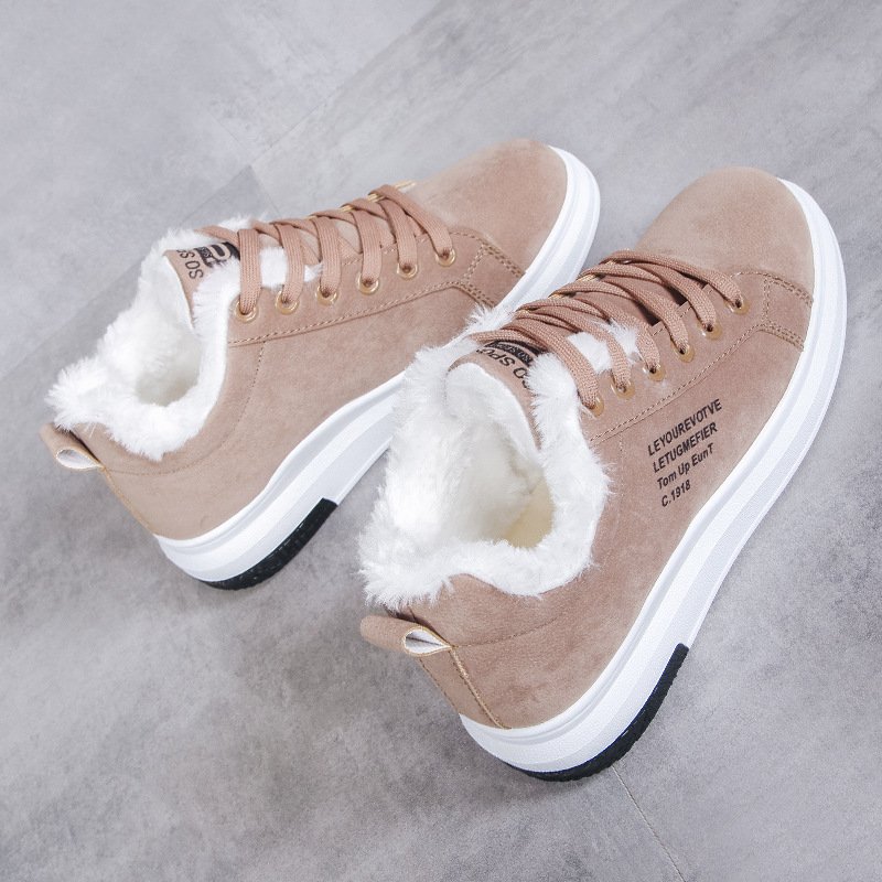 2022 winter new fashion casual warm snow boots cotton shoes women