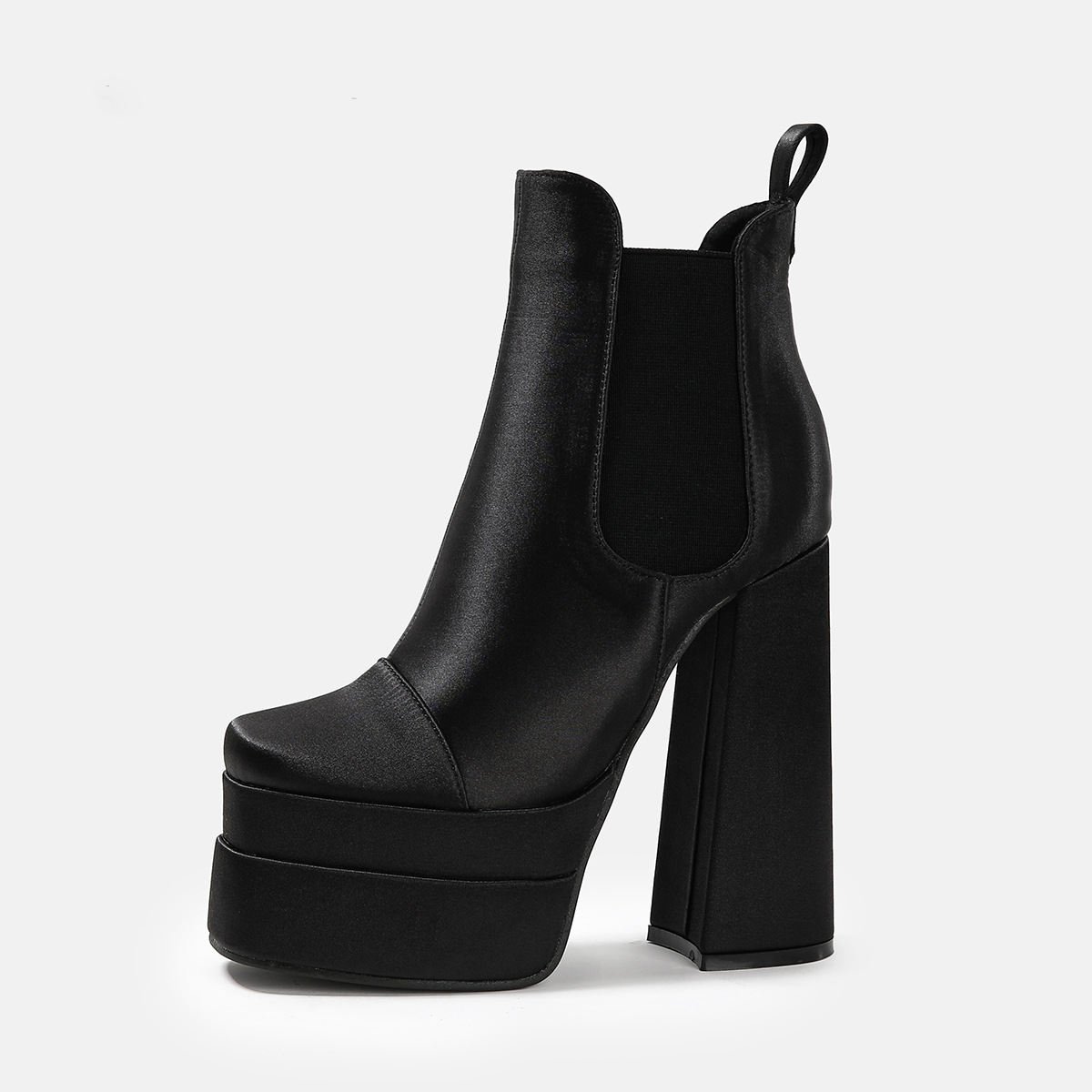 2023 New Fashion Women's Fall/Winter Chunky Heel High Waterproof Platform Large Size Ankle Boots