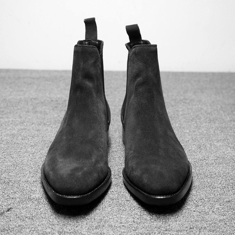 Size 14 Suede Leather Boots Fashion Design Hot Selling Men Chelsea Boots