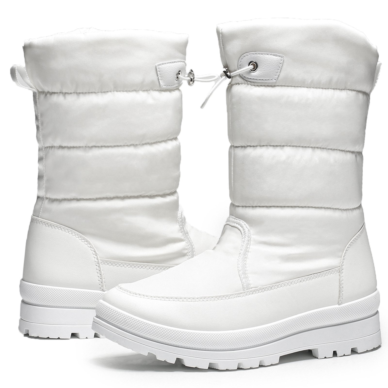 2024 New Pu Leather Warm Women'S Winter Boots Shoes Woman Fashion Full Fur Lined Zipper Winter Snow Boots For Women