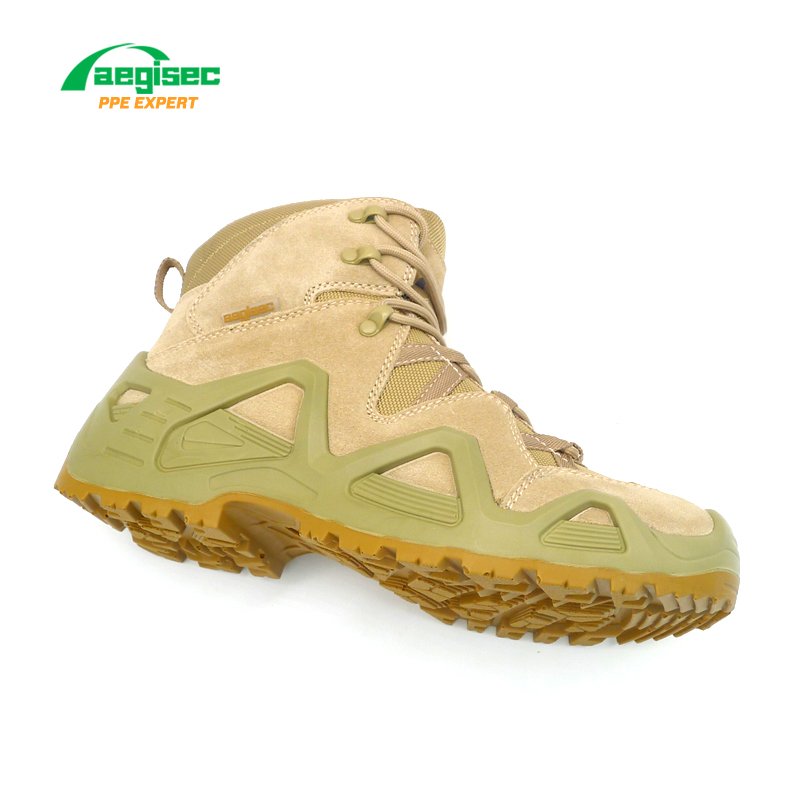 AEGISEC cow suede jungle boots slip resistant PU sole tactical boots for men