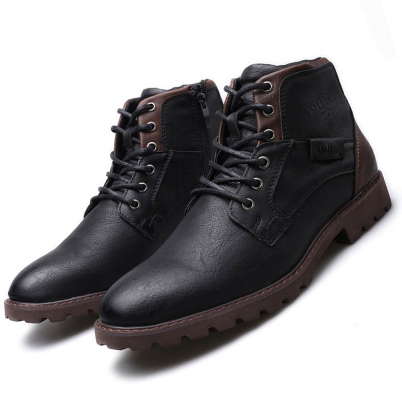 2024 Hot Selling Latest Designs Products Shoes British Style Men Fashion Genuine Leather Men's Boots