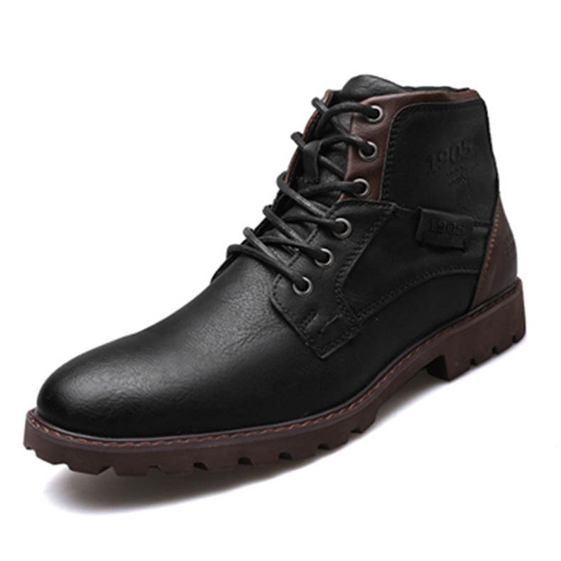 2024 Hot Selling Latest Designs Products Shoes British Style Men Fashion Genuine Leather Men's Boots
