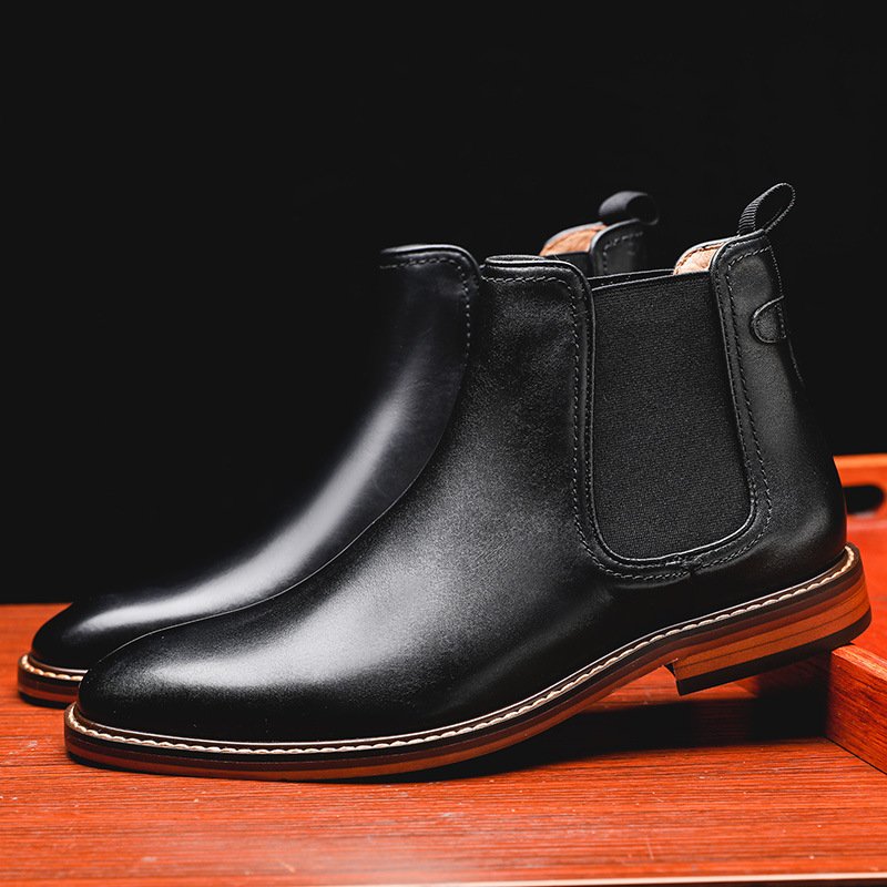 2022 men's high quality Chelsea boots leather men's shoes high top leather men's boots