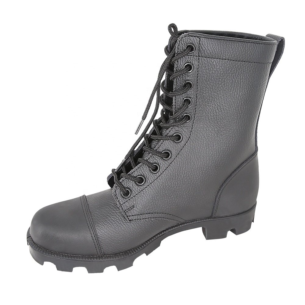 KMS Wholesale High Quality Waterproof Lightweight Black Leather Men's Tactical Shoes Desert Tactical Boot With Rubber Sole
