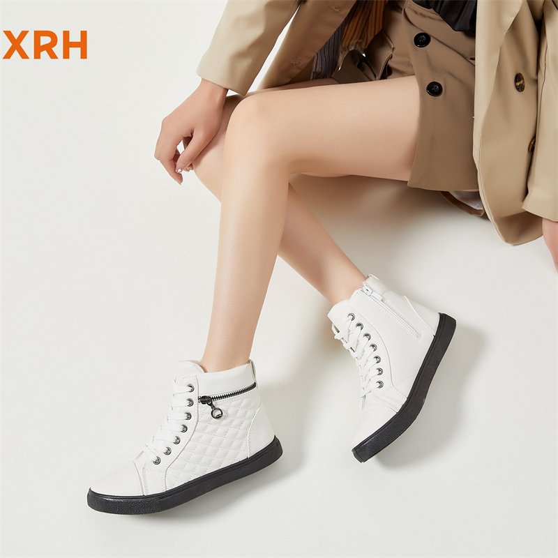 Fashion Anti-Slip Lace Up Pu Upper Warm Waterproof Botas De Mujer Custom Shoes Platform Womens Winter Ankle Boots For Women 2024