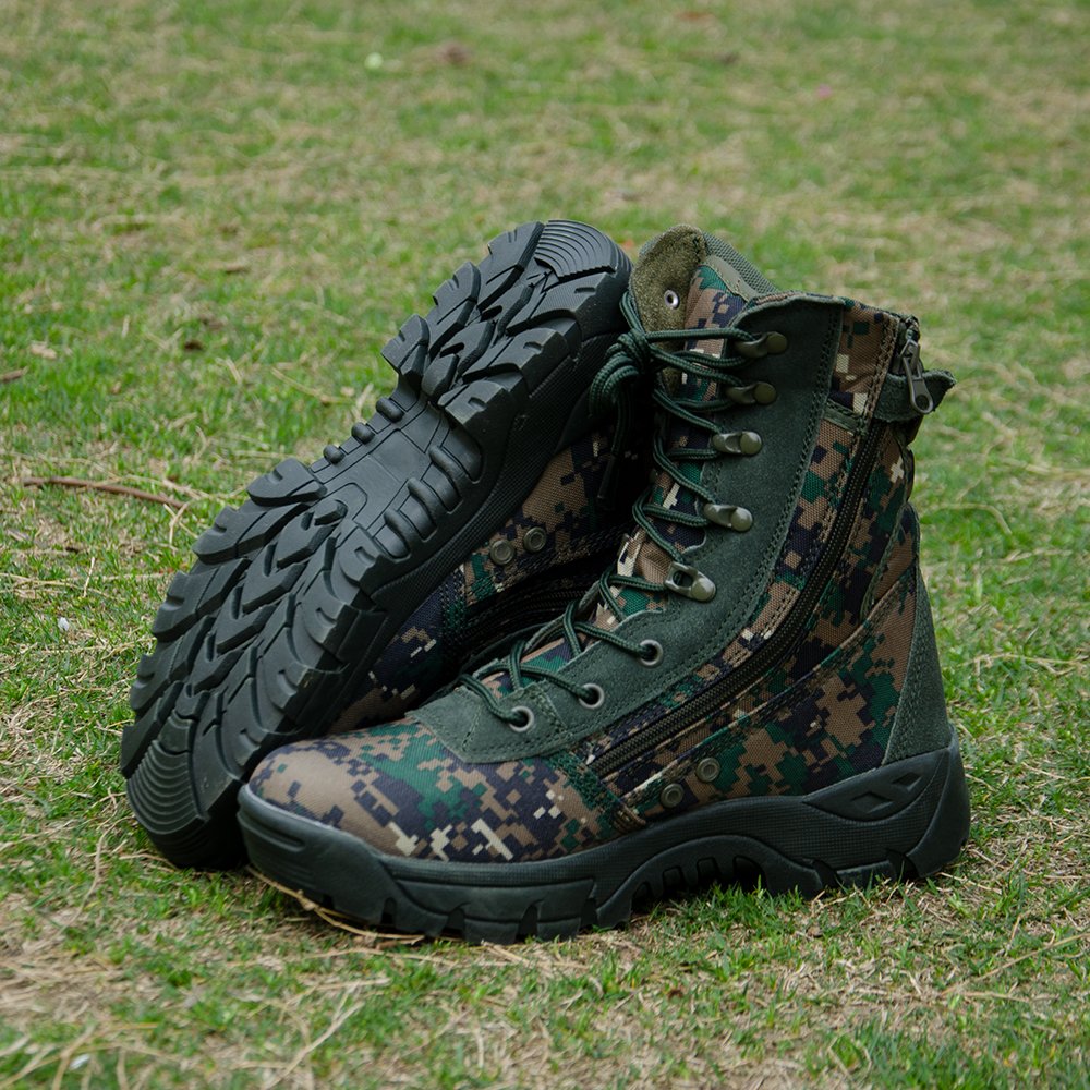 Outdoor Durable Olive Green Tactical Boots Jungle Boots