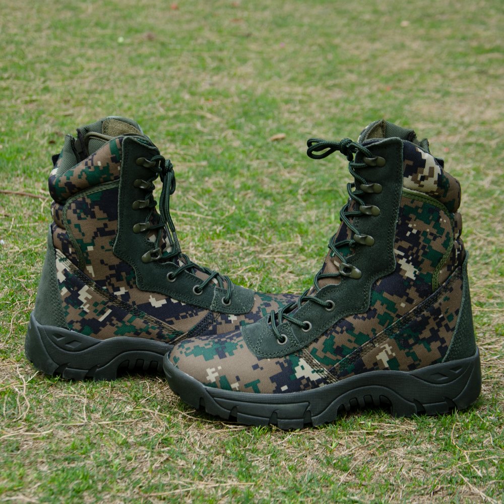 Outdoor Durable Olive Green Tactical Boots Jungle Boots