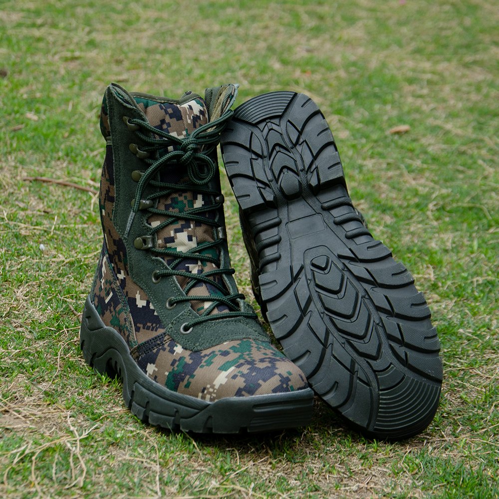 Outdoor Durable Olive Green Tactical Boots Jungle Boots