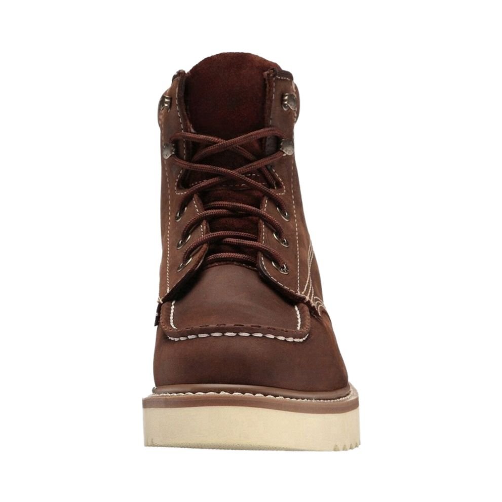 Men's 6-Inch Steel Toe Boot Full Grain Leather Safety Work Shoes Soft Unisex Boot for Summer Winter Spring Autumn