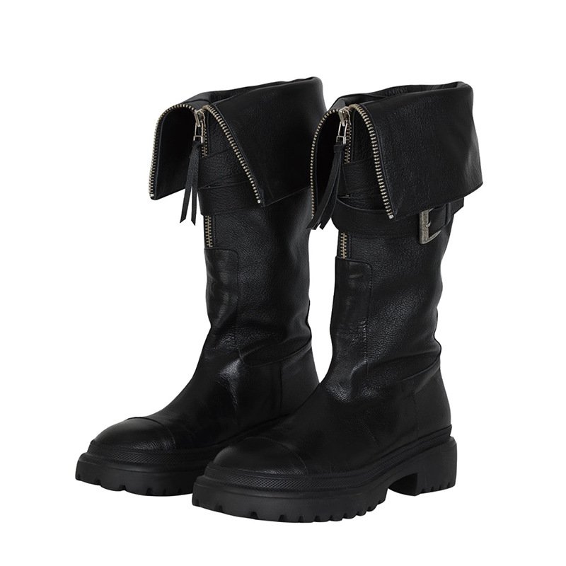 2024 Cowboy Boots for Women Embroidered Pull-On Chunky Stacked Heel Knee High Western Boots