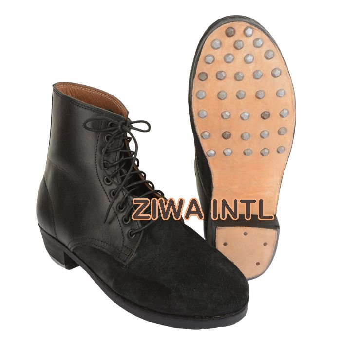 WW2 German Officer m43 low boots black leather original