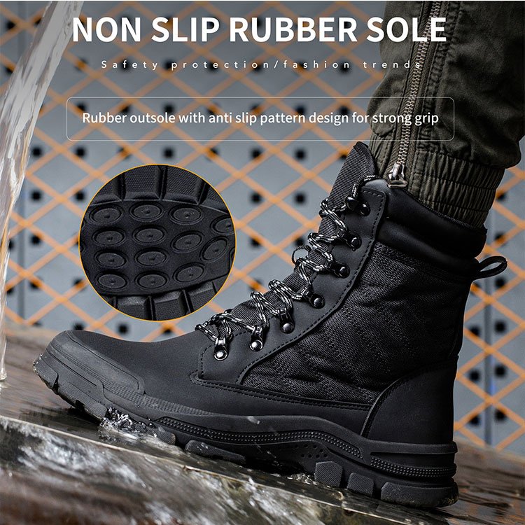 SEAMRAY FZ-178 Labor Insurance Industrial Casual Woodland Men Leather Steel Toe Shoes Work Boot Mens Safety Boots