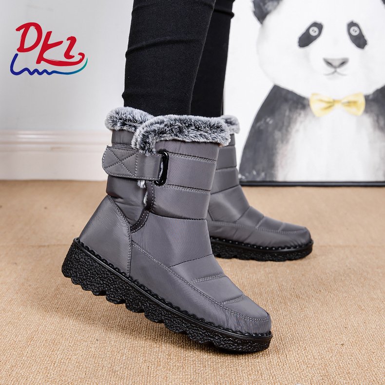 Hot Selling Original Customized Women's Waterproof Non-slip Mid-calf Snow Boots Wholesale Fashion Warm Ladies Snow Boots