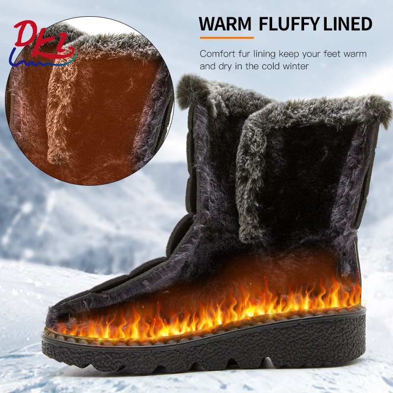 Hot Selling Original Customized Women's Waterproof Non-slip Mid-calf Snow Boots Wholesale Fashion Warm Ladies Snow Boots