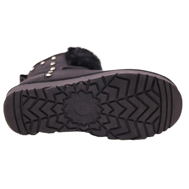 CF-305 Free Samples Top Sale Winter Factory Ankle Length Waterproof Cow Snow Boots For Ladies