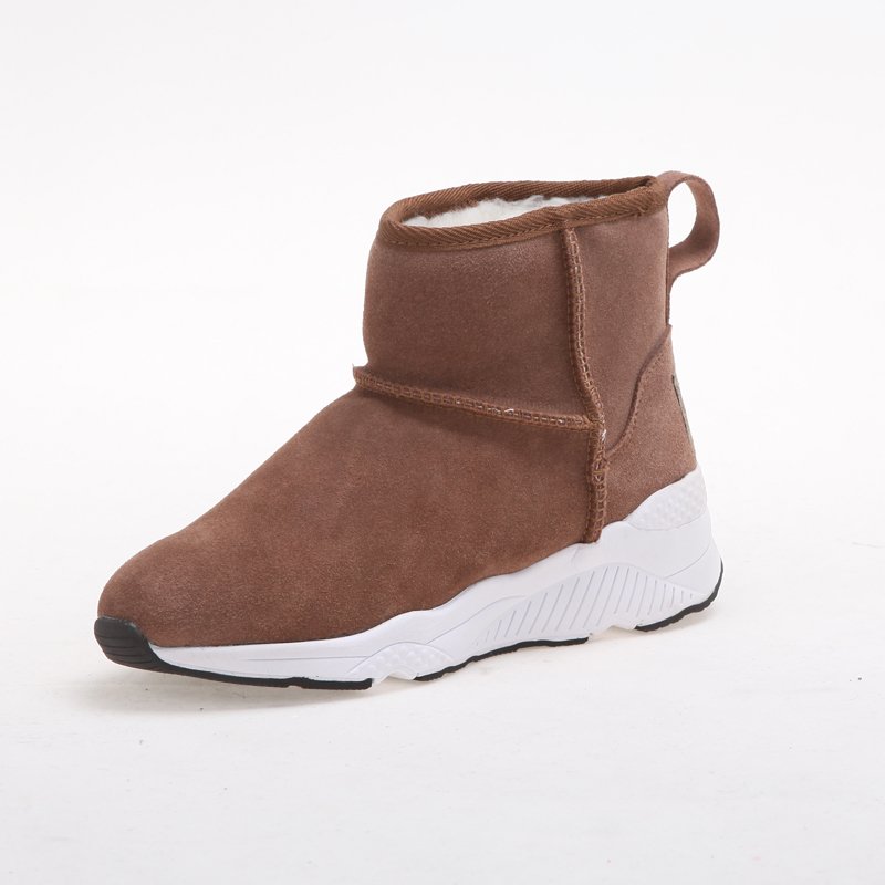Manufacture Factory high quality Women and Men's Bean Boots Light Weight Leather Winter sexy Snow Boots