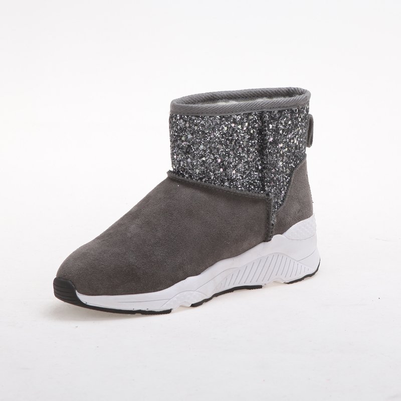 Manufacture Factory high quality Women and Men's Bean Boots Light Weight Leather Winter sexy Snow Boots