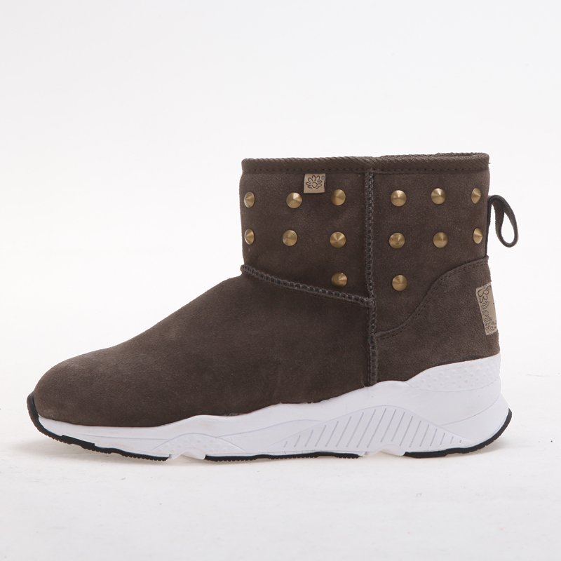 Manufacture Factory high quality Women and Men's Bean Boots Light Weight Leather Winter sexy Snow Boots