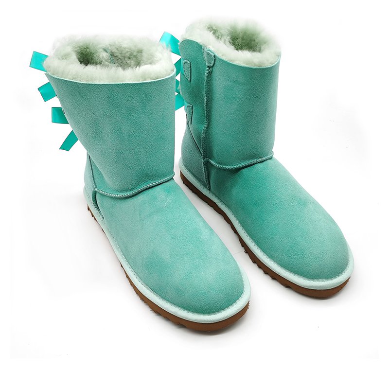 Wholesaler fashion best selling warm winter bow female snow boots