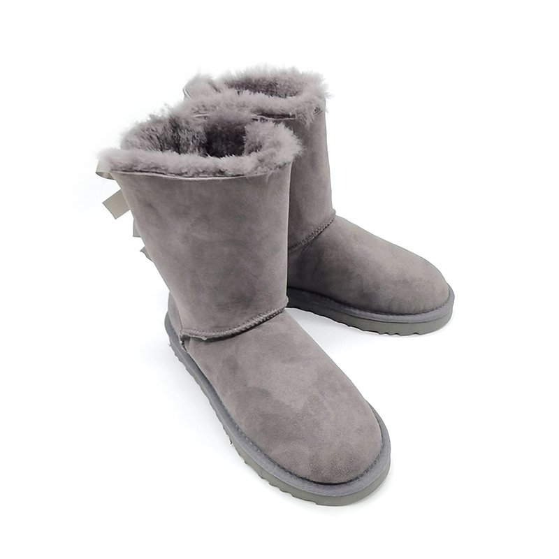 Wholesaler fashion best selling warm winter bow female snow boots
