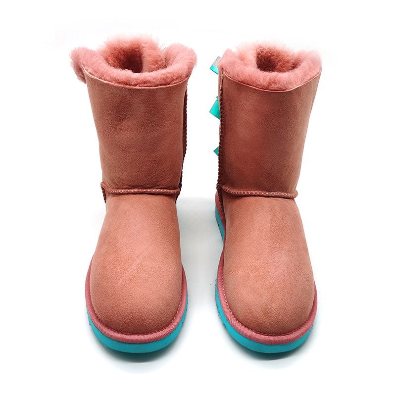 Wholesaler fashion best selling warm winter bow female snow boots