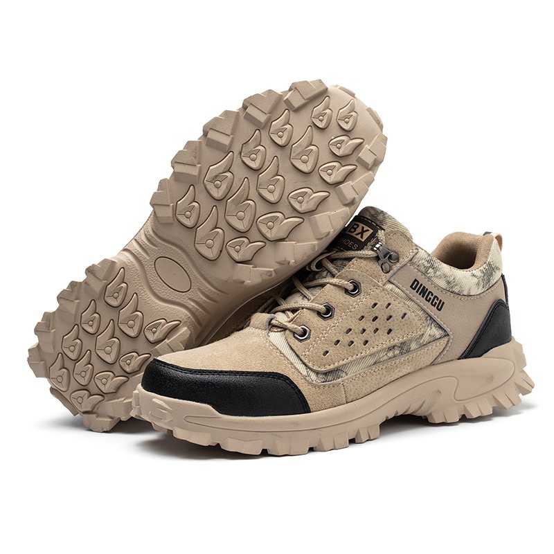 Custom Logo Boots for Men Wholesale Leather safety Shoes Hiking Mans Boots Rubber Sole Work Outdoor working boots