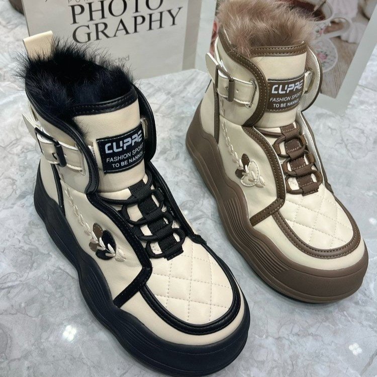 Custom Designer Winter Shoes women Snow Boots 2023 Wholesale Fleece Snow Boots for Girls Fashion Fur Boots