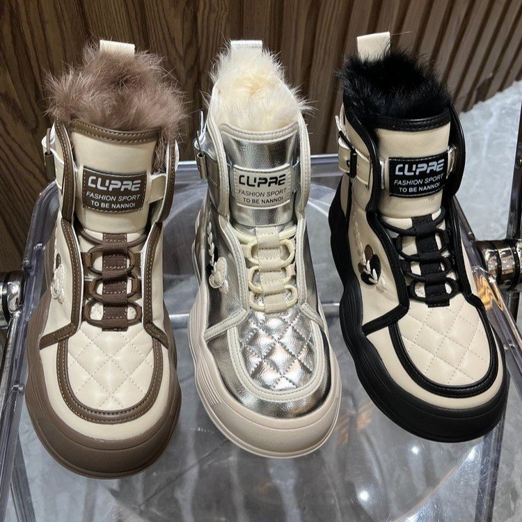 Custom Designer Winter Shoes women Snow Boots 2023 Wholesale Fleece Snow Boots for Girls Fashion Fur Boots