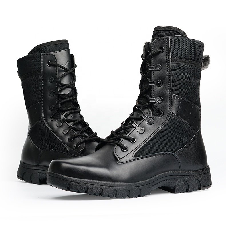 High-Quality High-Top Black Outdoor Waterproof Boots Wear-Resistant Lightweight Safety Shoes