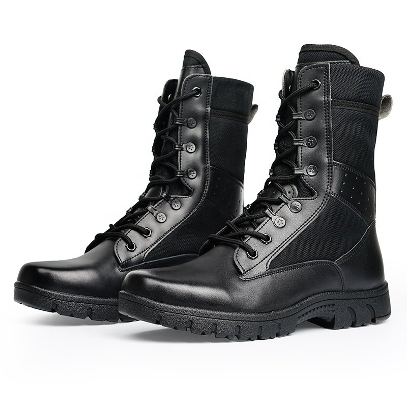 High-Quality High-Top Black Outdoor Waterproof Boots Wear-Resistant Lightweight Safety Shoes