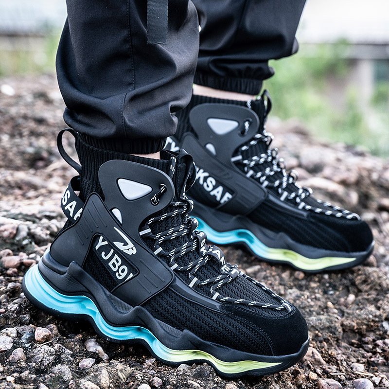 Factory Sale Mens Working Rubber Outdoor Waterproof Hiking Winter Leather Construction Safety Shoes Men Work Boots