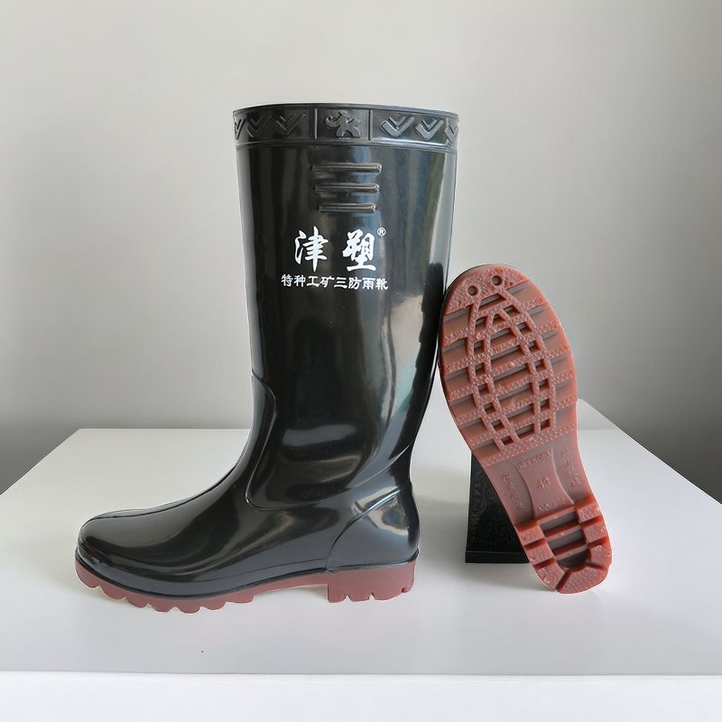 Men's Construction Site Rubber Boots Adult High Tube Non-slip Men's Labor Protection Rain Boots