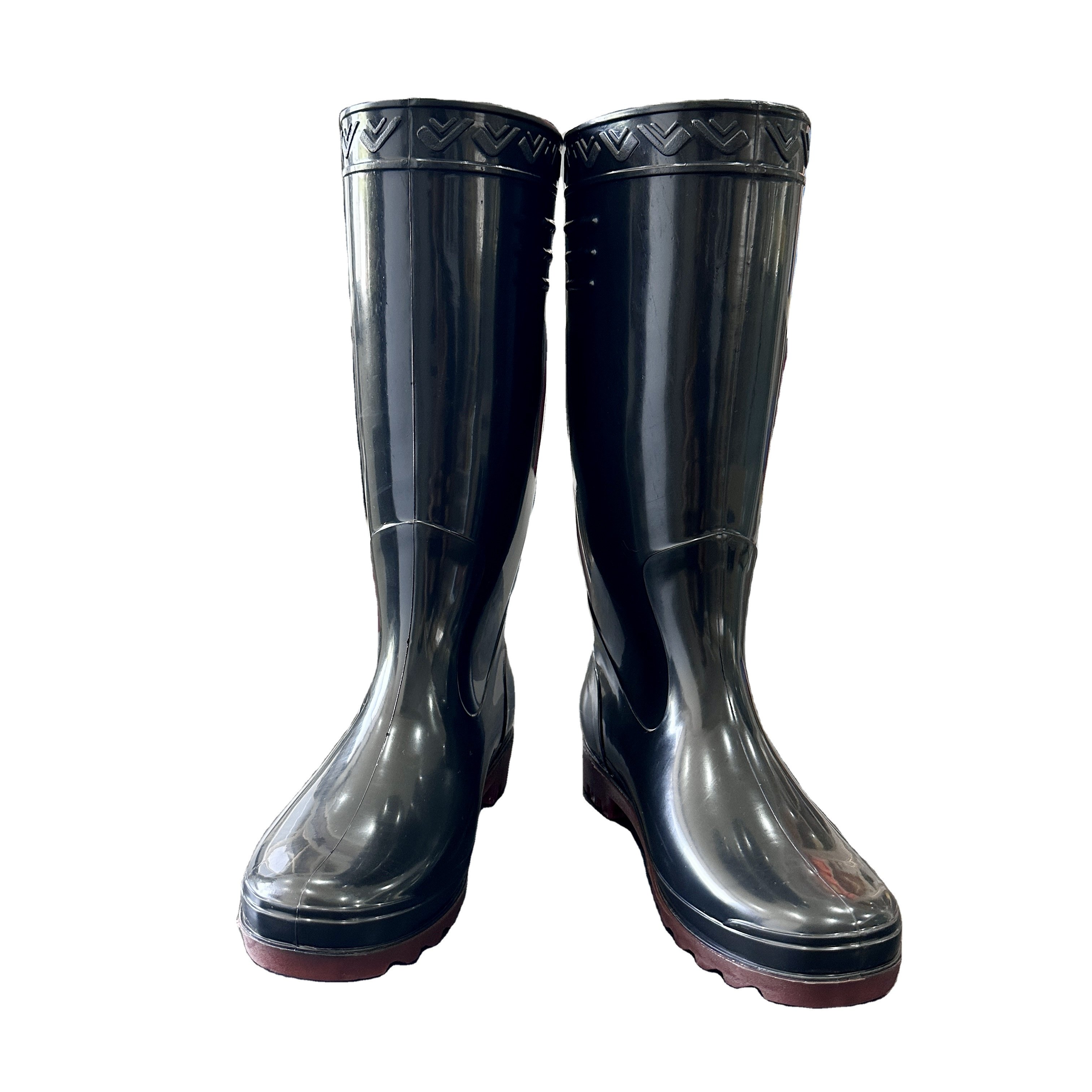 Men's Construction Site Rubber Boots Adult High Tube Non-slip Men's Labor Protection Rain Boots