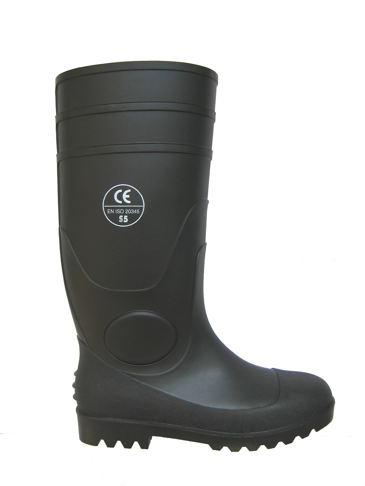 EN Standard custom steel toecap shoes mens anti slip oil resistant safety PVC rain boots sale