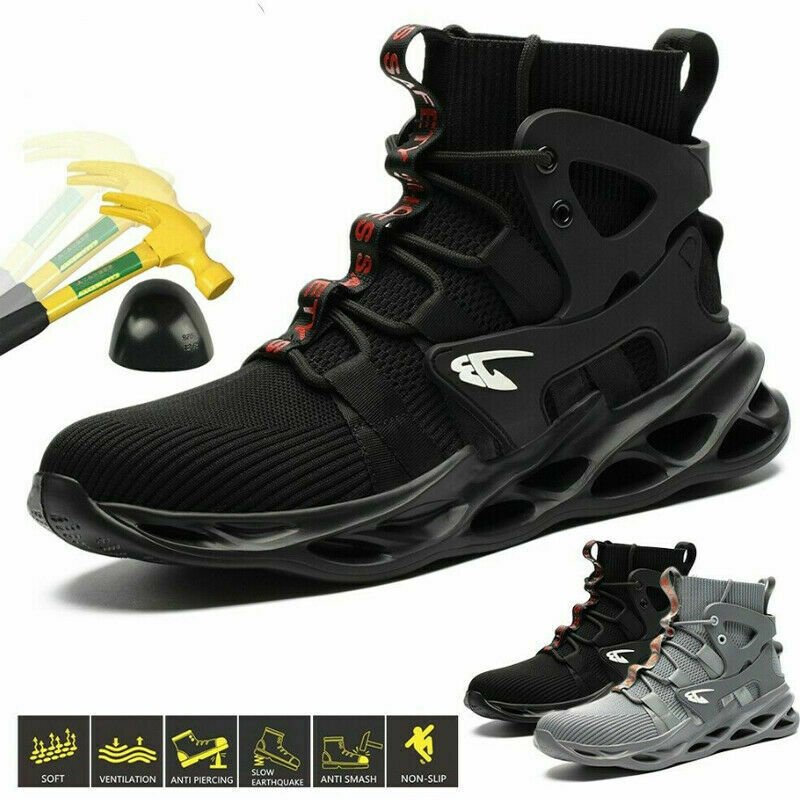 Men's Safety Shoes for Work boots Lightweight steel toe shoes usa shipping