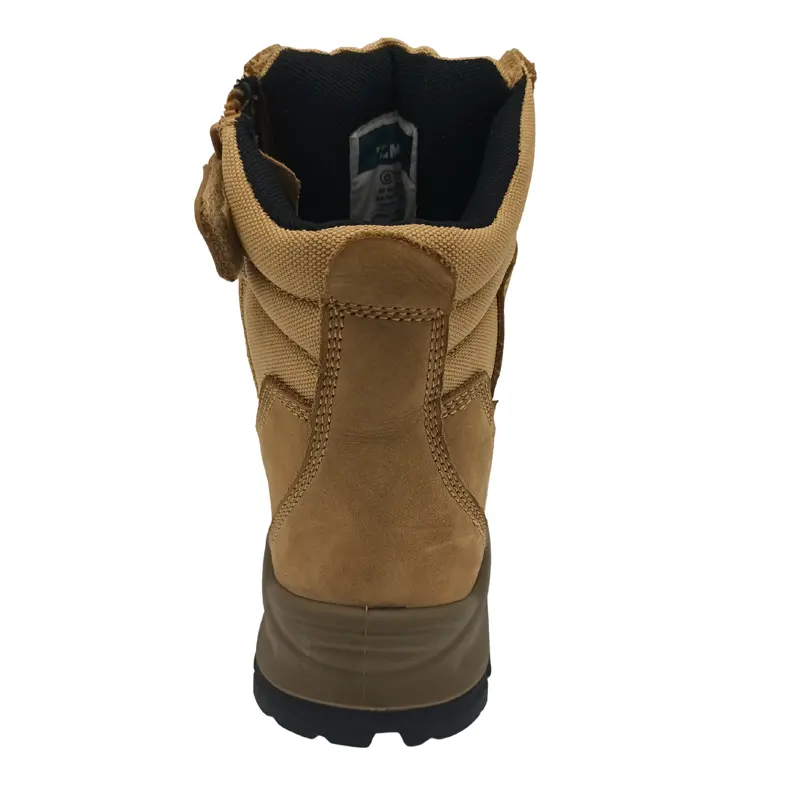 Fashionable Composite Steel Toe Waterproof Industrial Mining Leather Anti-slip High Cut Safety Boots