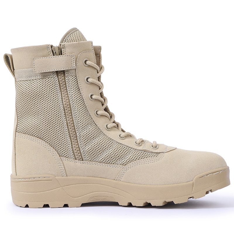 desert combat anti-slip rubber sole outdoor Outdoor Hiking Combat Desert Boots Training Tactical Boots for men Safety shoes