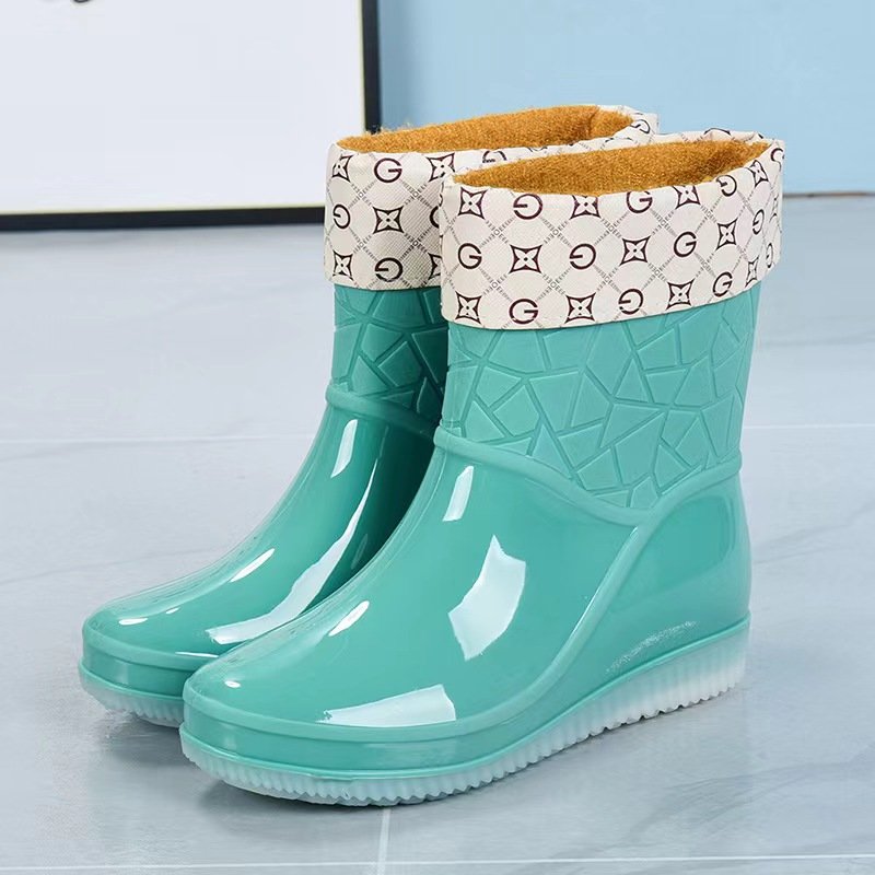 Rain Boots For Women Tpe Fashion Chelsea Low Top Waterproof Boots Female Versatile Non-slip City Walk Rain Shoes Adult Galoshes