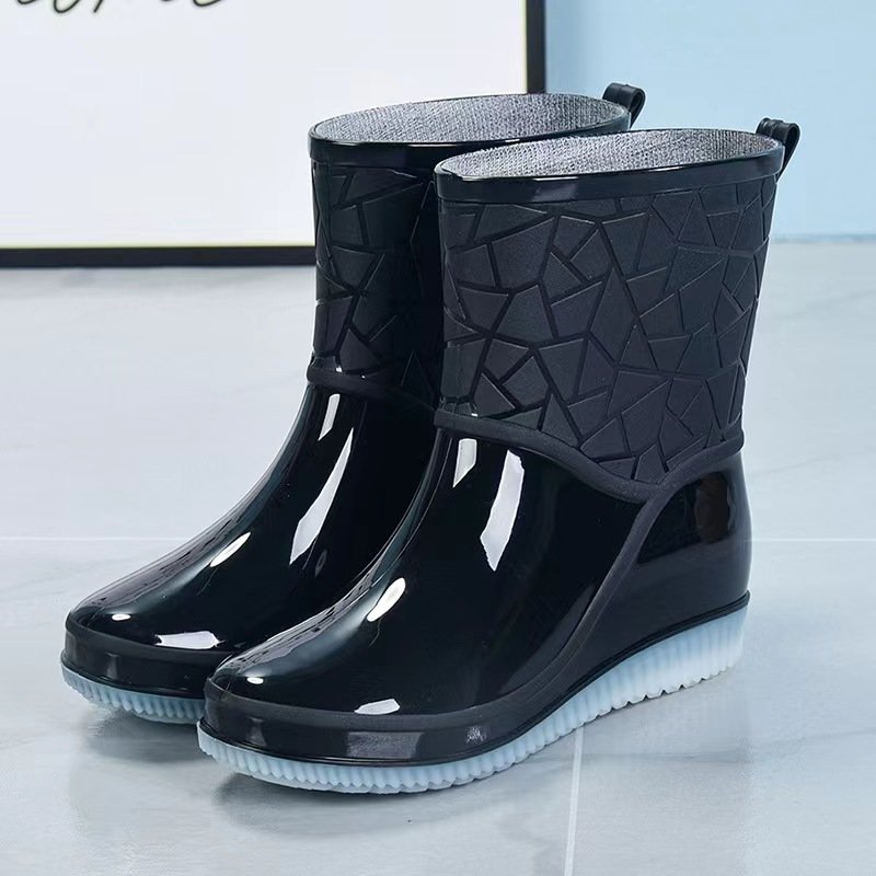 Rain Boots For Women Tpe Fashion Chelsea Low Top Waterproof Boots Female Versatile Non-slip City Walk Rain Shoes Adult Galoshes