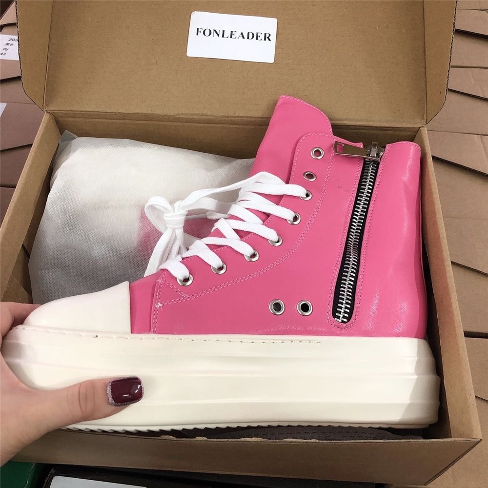 Botas-militares-us Newest Fashion Red Ladies Chunky Platform Sepatu Ankle Height Women Winter Boots