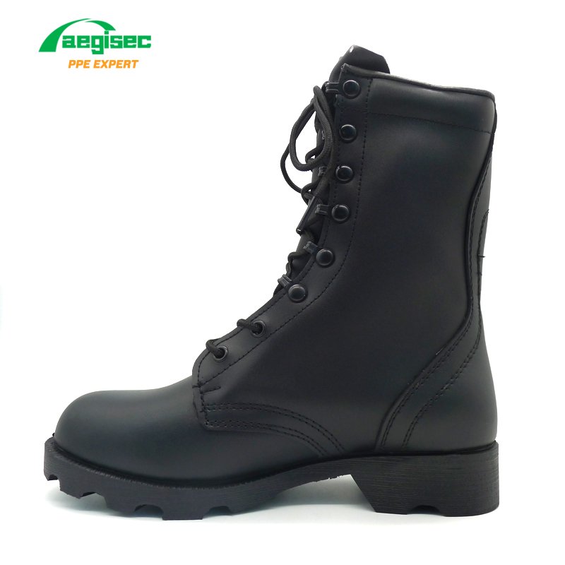 AEGISEC cow leather anti slip jungle boots rubber moulding tactical desert boot