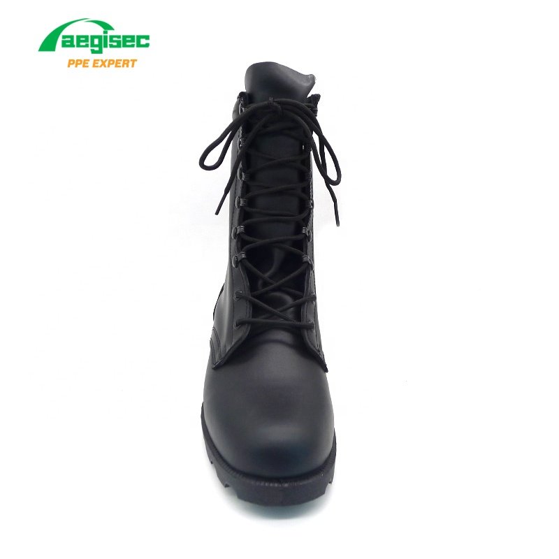 AEGISEC cow leather anti slip jungle boots rubber moulding tactical desert boot