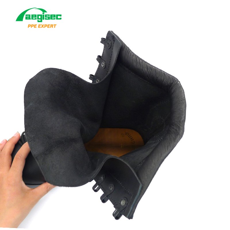 AEGISEC cow leather anti slip jungle boots rubber moulding tactical desert boot
